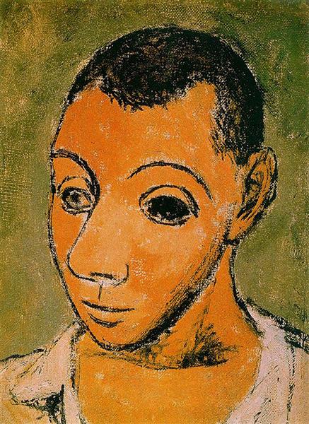 Pablo Picasso Male Self Portrait Autoportrait Expressionism